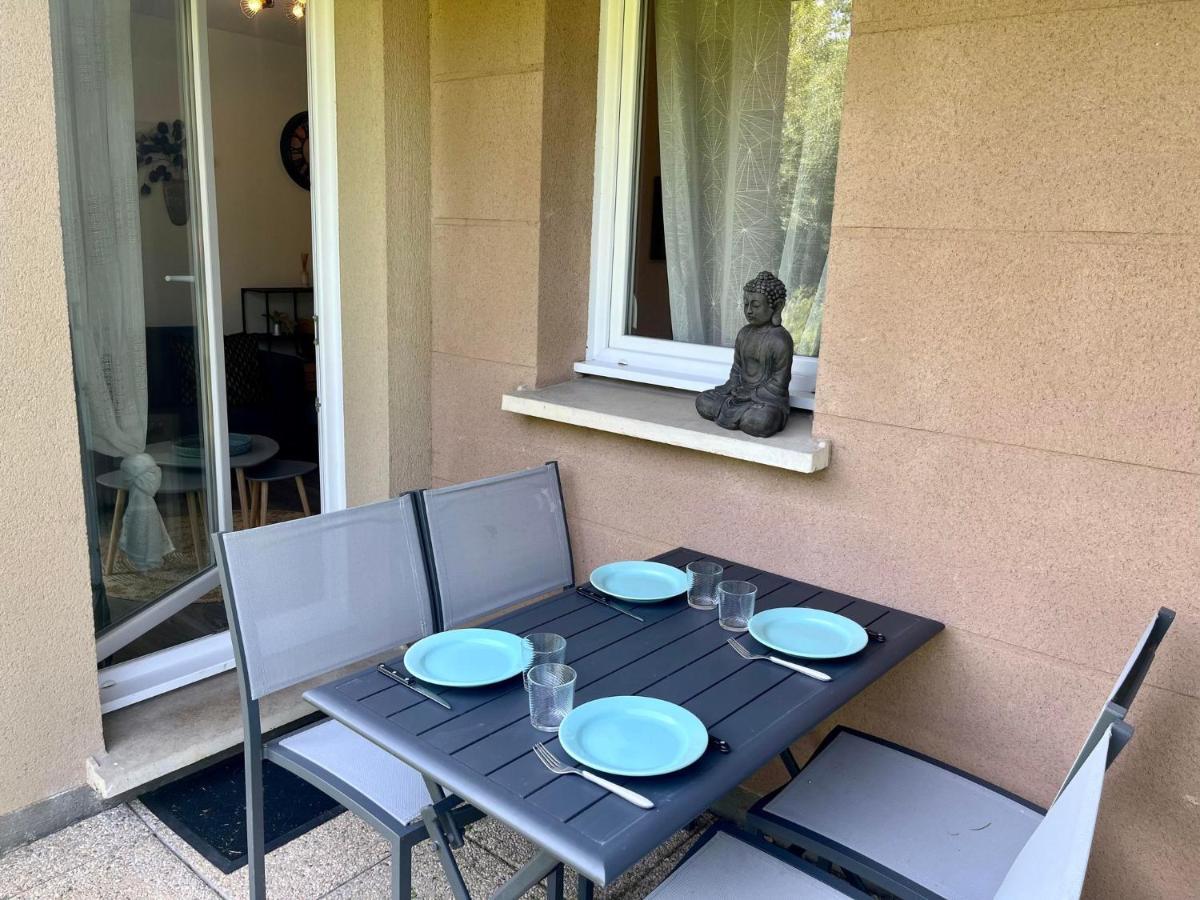 Appartement Le Freya Avec Terrasse A 5 Min Honfleur - Piscine - Parking - Wifi Équemauville Exteriör bild